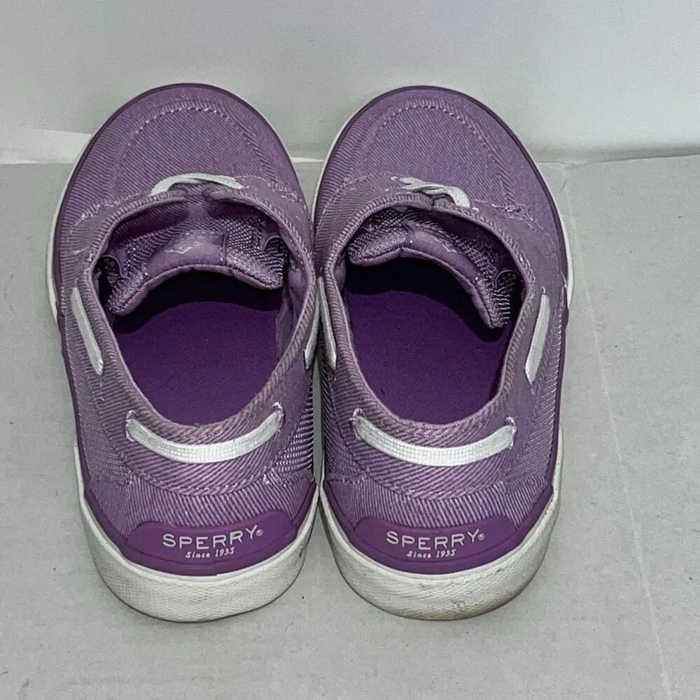 Sperry Women's Purple Pier Wave Top Sider Slip-On Sneaker Boat Shoes Size 8‎